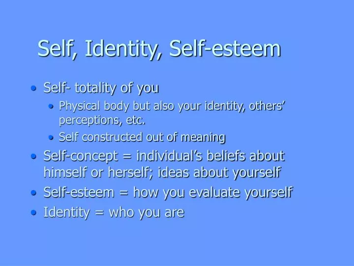 self concept vs self esteem