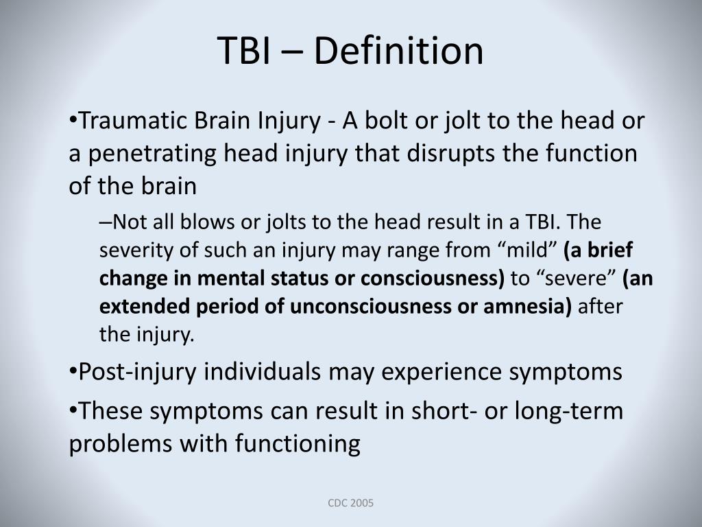 PPT Traumatic Brain Injury 101 PowerPoint Presentation free