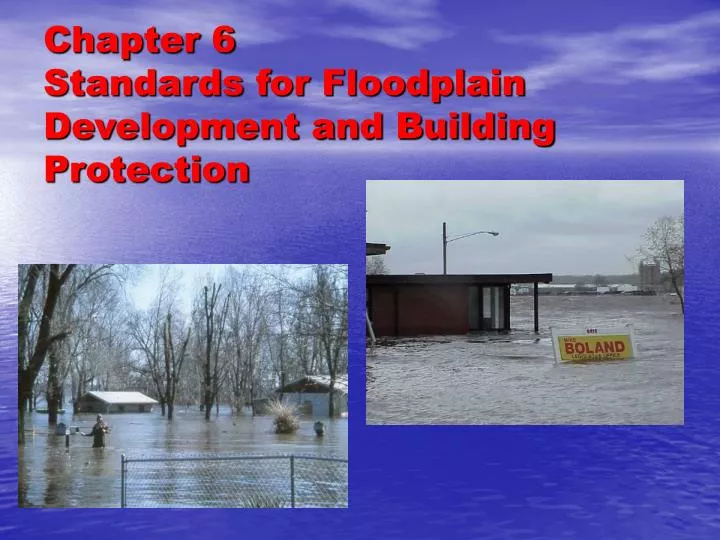 chapter 6 standards for floodplain development and building protection n.