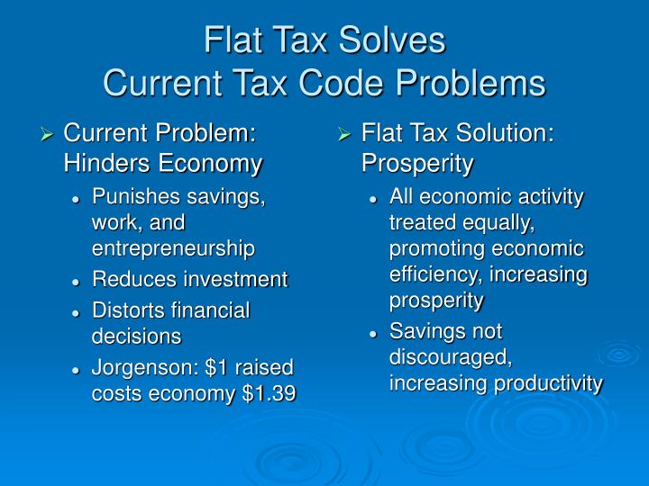 why not a flat tax why not a flat tax
