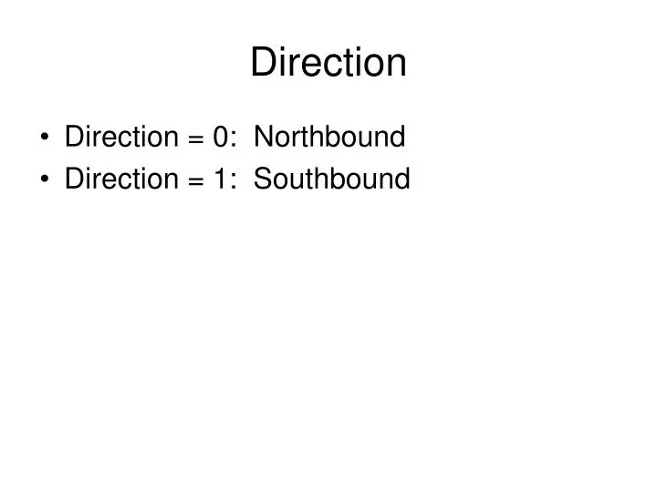 direction n.