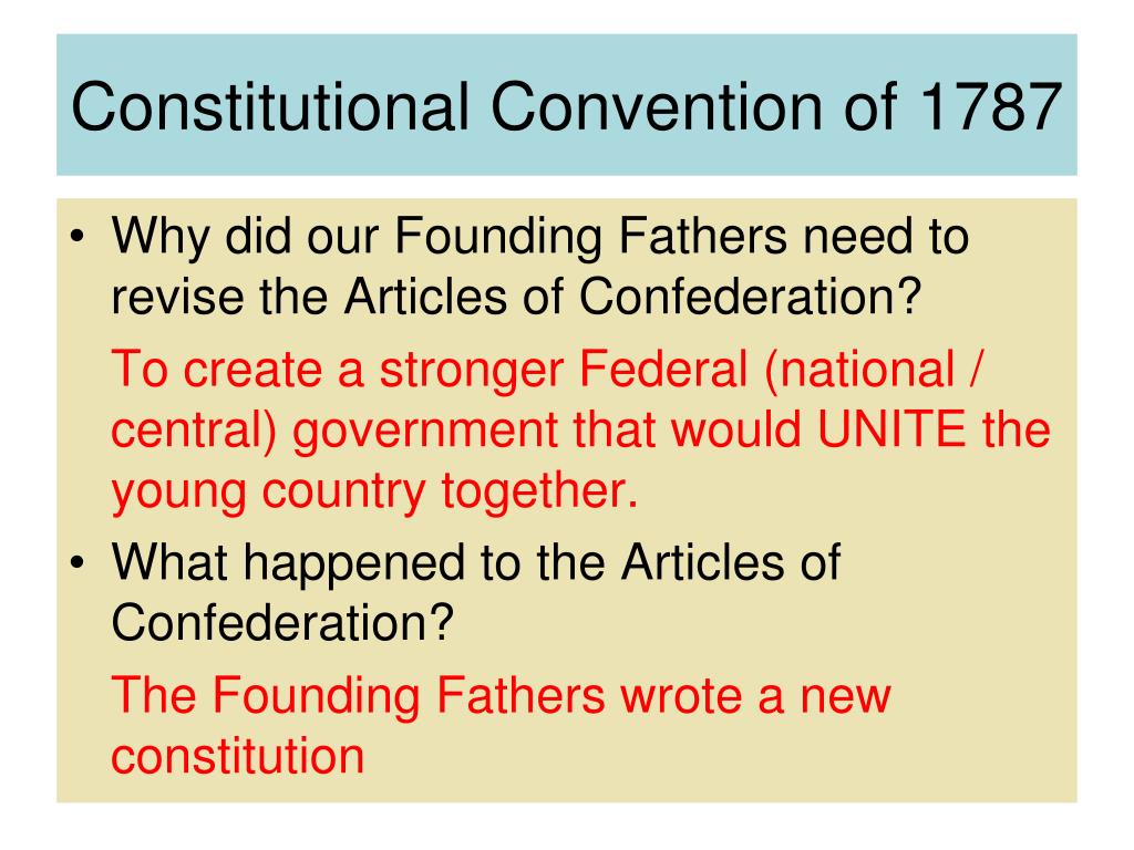 constitutional convention of 1787