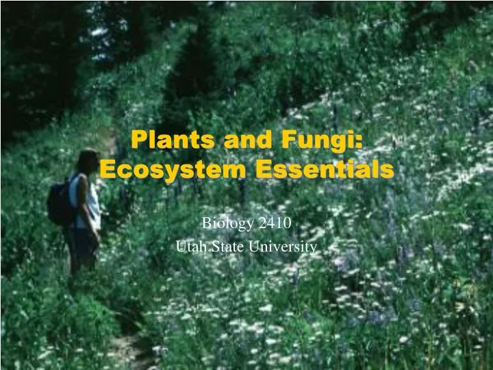 plants and fungi ecosystem essentials n.