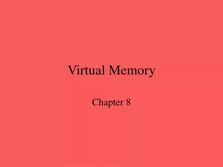 virtual memory n.