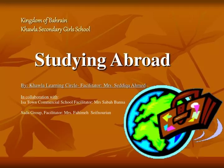 presentation about studying abroad