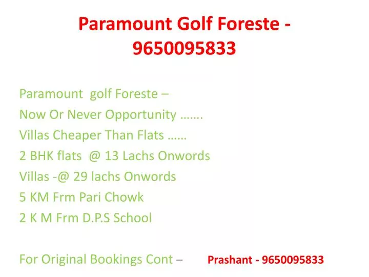 paramount golf foreste 9650095833 n.