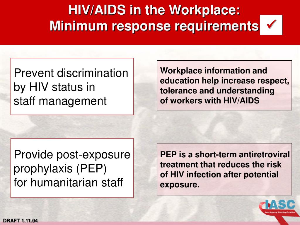 PPT HIV/AIDS interventions in emergency settings and the