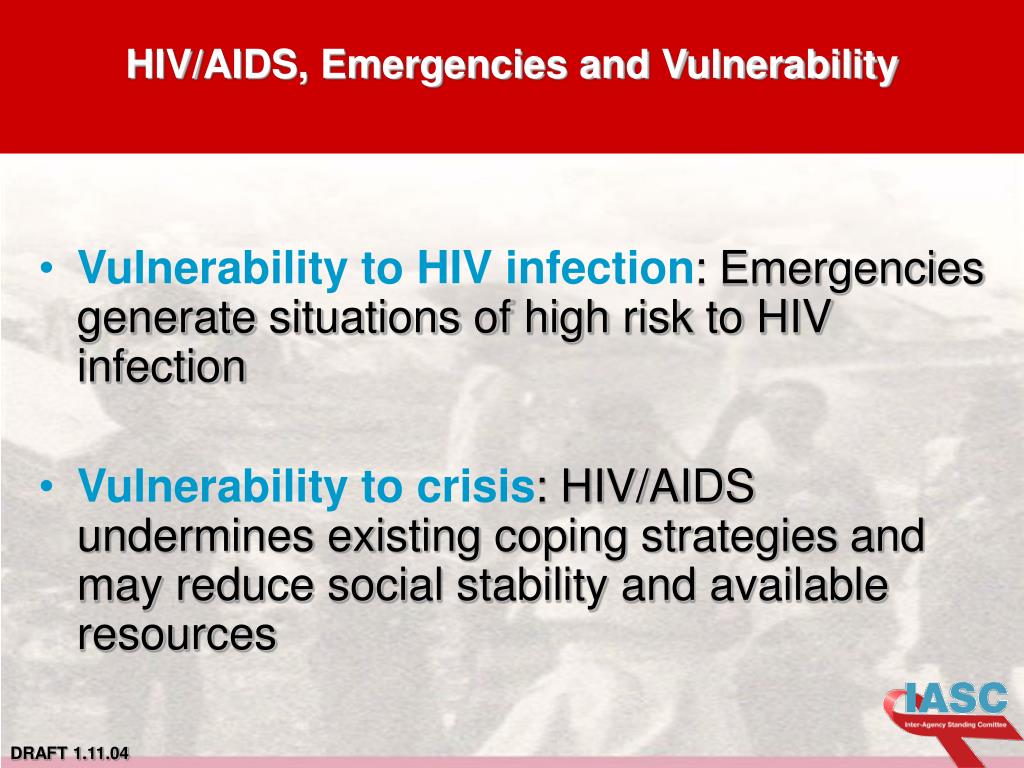PPT HIV/AIDS interventions in emergency settings and the