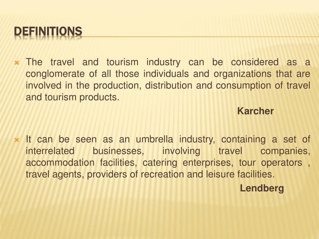 travel services definition