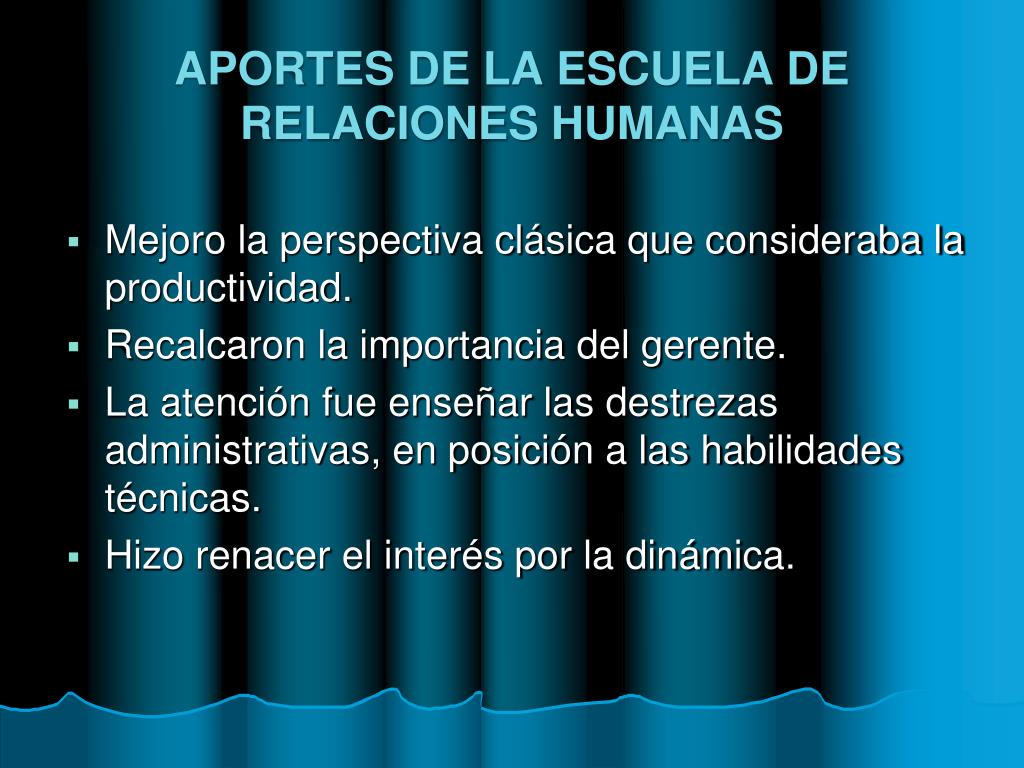PPT - ESCUELA DE RELACIONES HUMANAS PowerPoint Presentation, free download  - ID:767590
