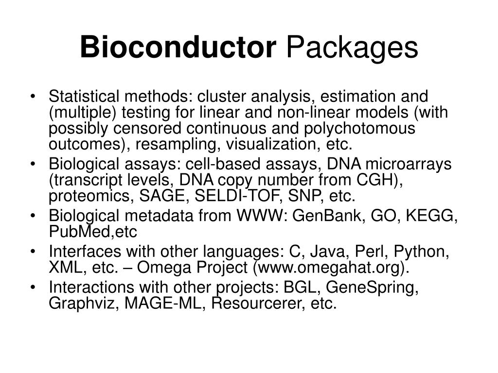 PPT - Introduction To R And Bioconductor BMI 731 Winter 2005 PowerPoint ...