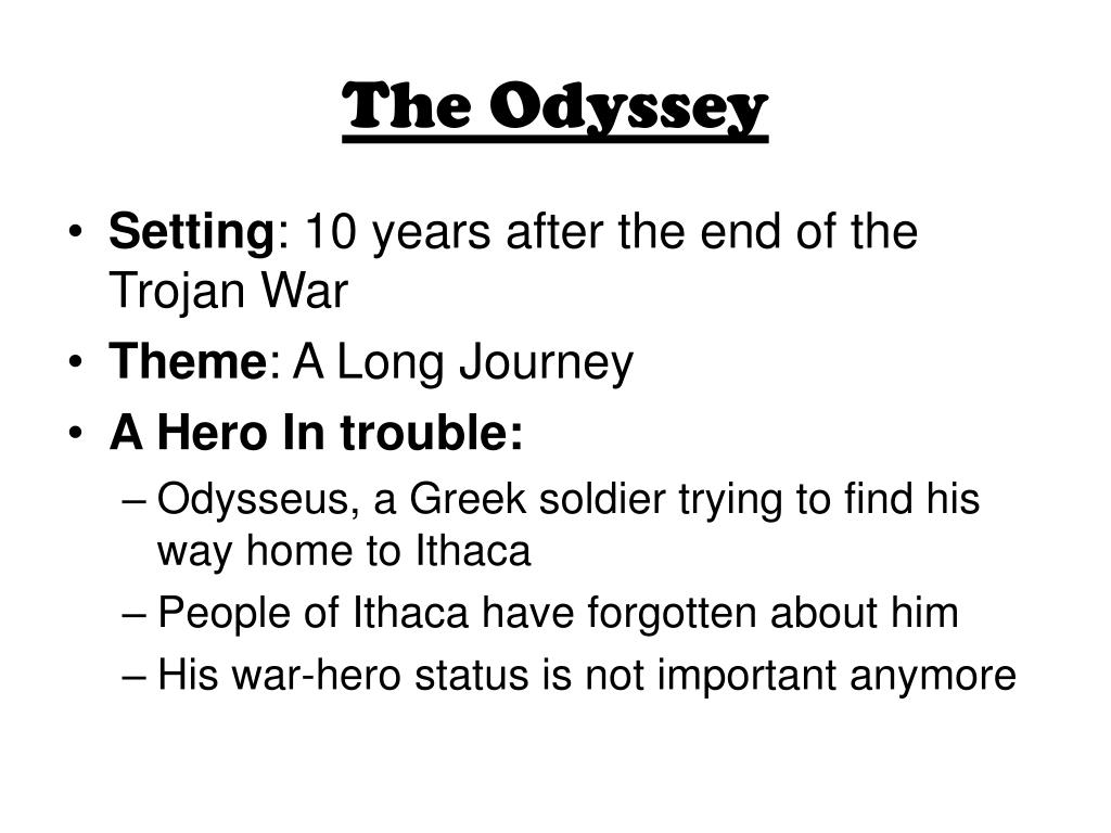 Sundiata and the Odyssey of Homer
