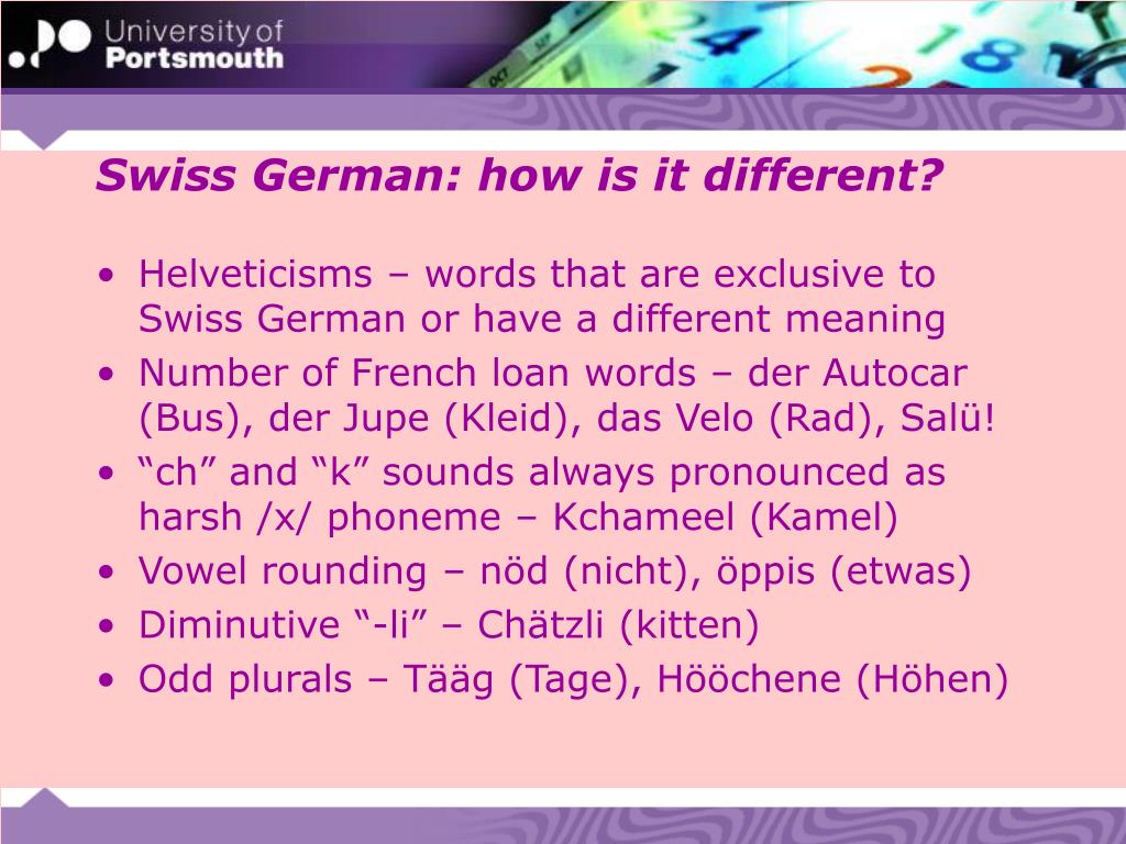 Swiss German And Standard German The Differences RCZD Swiss German And Standard German The Differences RCZD
