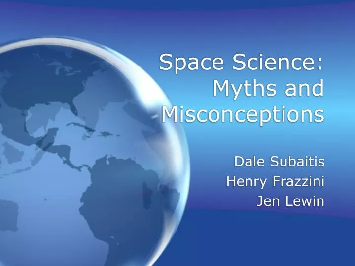 space science myths and misconceptions n.