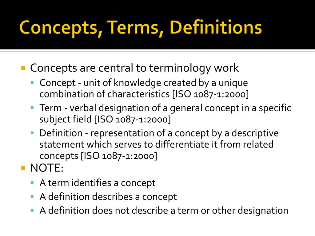 PPT - Terminology PowerPoint Presentation, free download - ID:772066