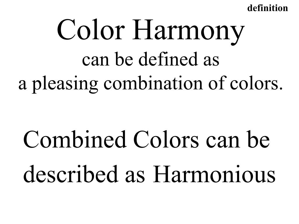 perfect harmony definition perfect harmony definition