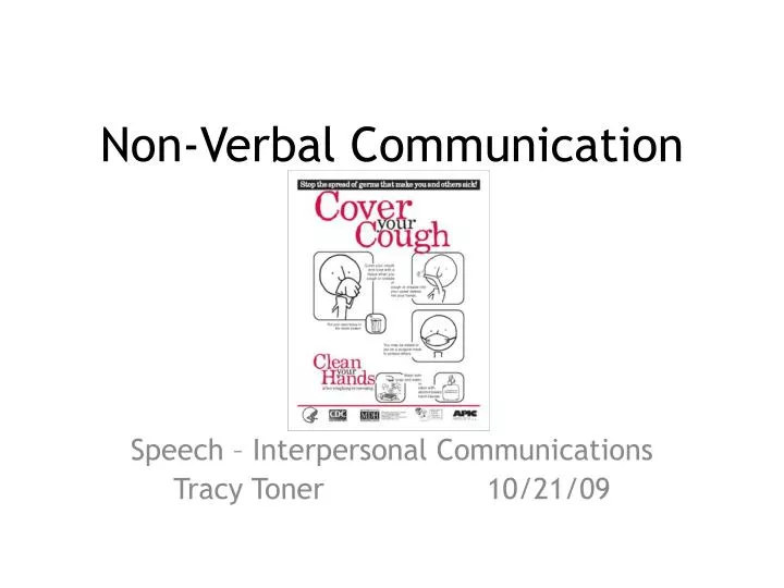 Non Verbal Communication Pptpptx Nonverbal PPT Non Verbal