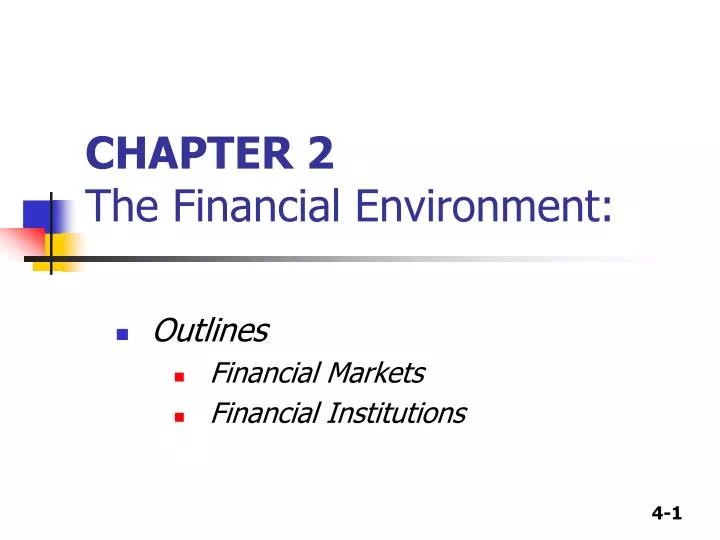 PPT - CHAPTER 2 The Financial Environment: PowerPoint Presentation ...