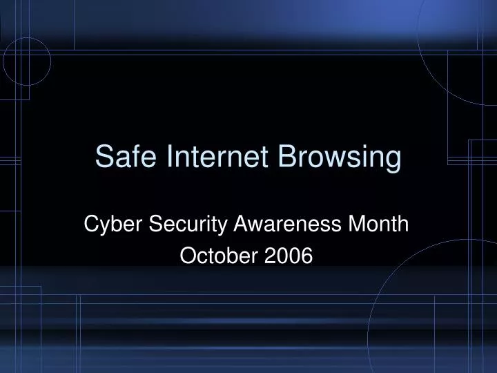 safe internet browsing n.