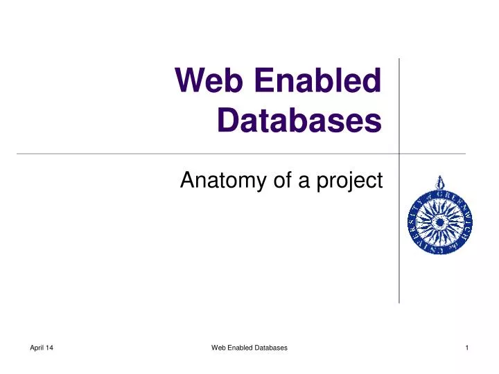 PPT Web Enabled Databases PowerPoint Presentation, free download ID