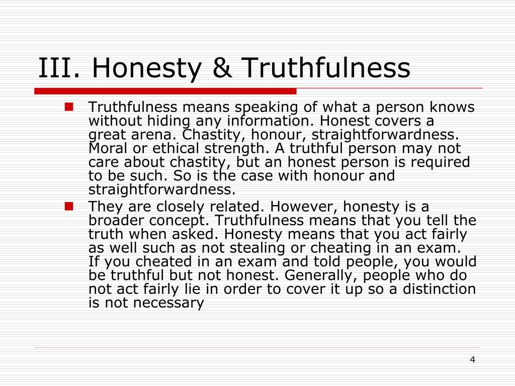 essay on honesty and truthfulness