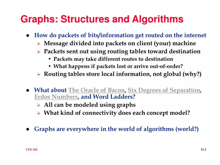 PPT - Graphs: Structures and Algorithms PowerPoint Presentation, free ...