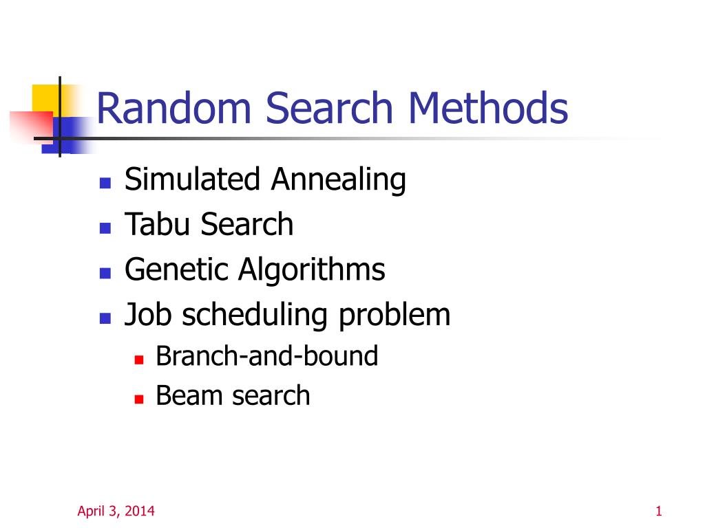 PPT - Random Search Methods PowerPoint Presentation, free download