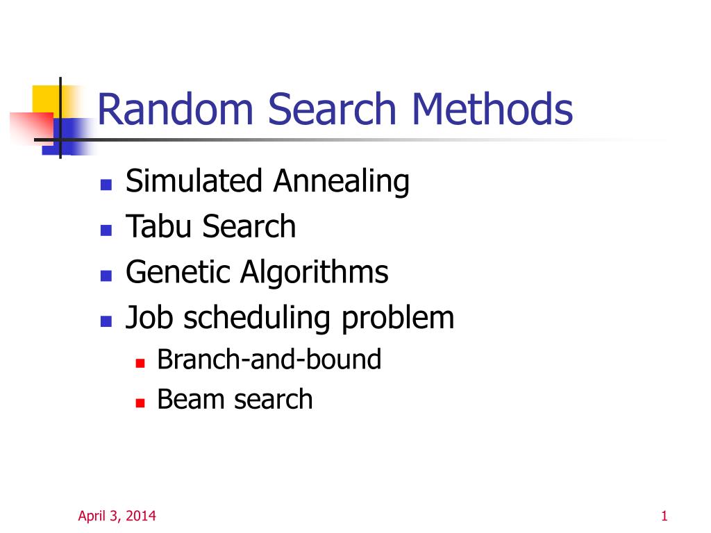 PPT - Random Search Methods PowerPoint Presentation, free download -  ID:776327