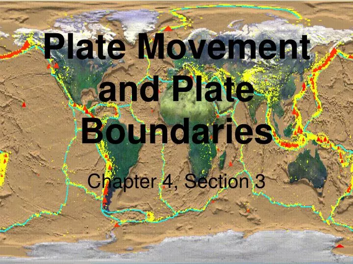 plate movement and plate boundaries n.