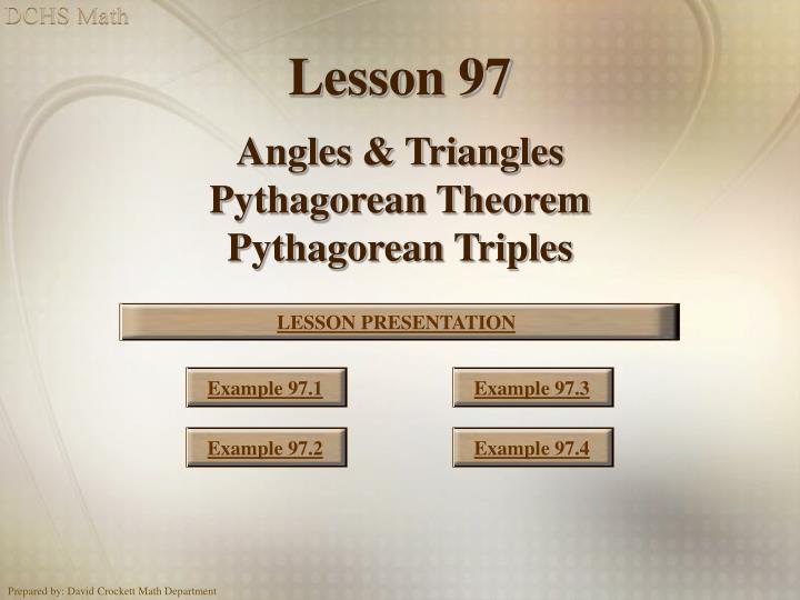 pythagoras triples coursework Such triplets are called pythagorean triples (3,4,5) if we know one pythagorean triple, there of course is a trivial way to produce more. pythagoras triples coursework Such triplets are called pythagorean triples (3,4,5) if we know one pythagorean triple, there of course is a trivial way to produce more.