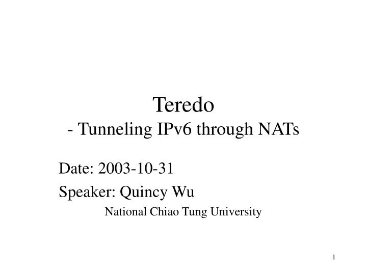 how to download teredo tunneling