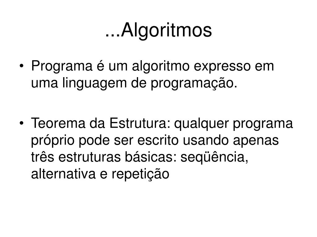 PPT - Introdução A Programação Algoritmos PowerPoint Presentation, Free ...