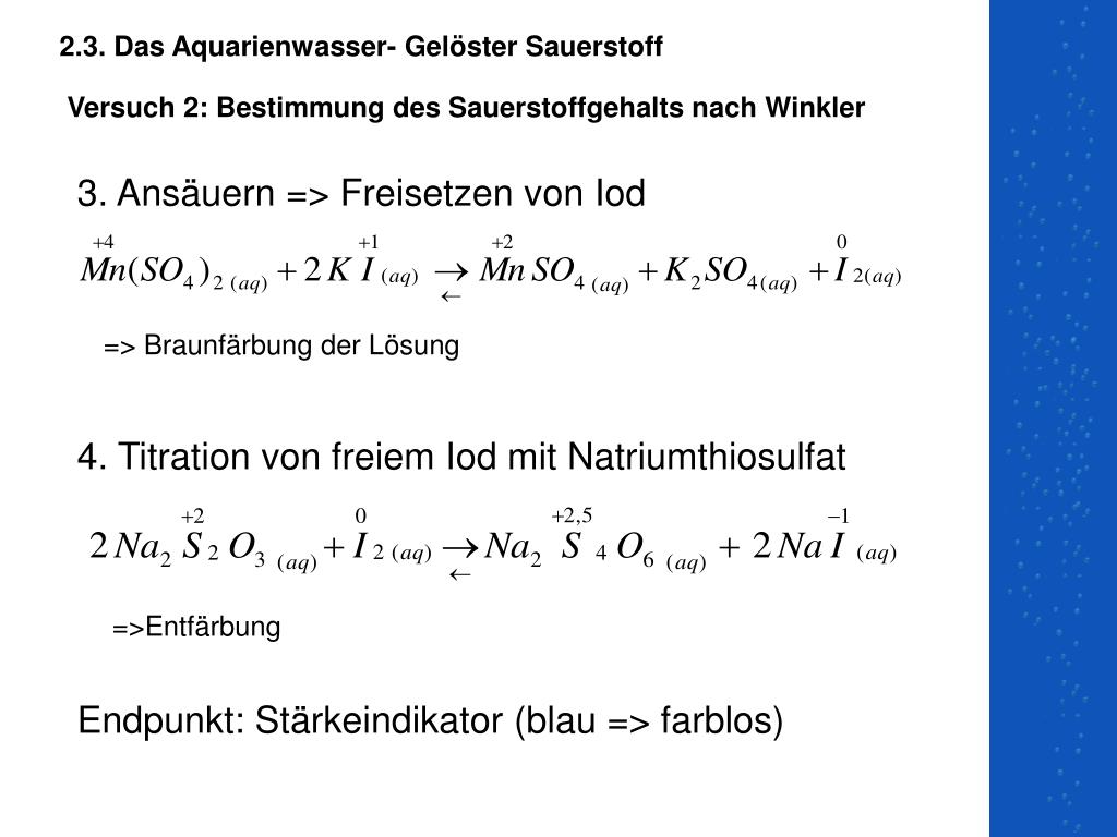 PPT - Chemie der Aquaristik PowerPoint Presentation, free download -  ID:779527