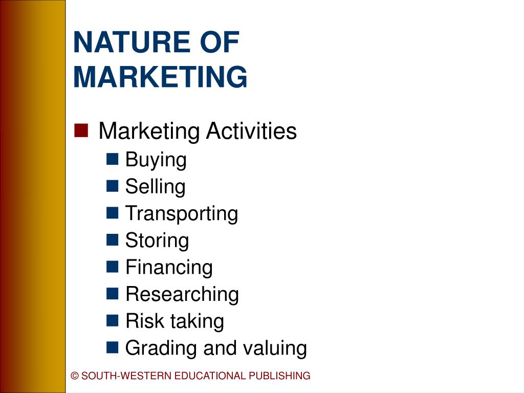 pensum mikrofon TRUE PPT - NATURE AND SCOPE OF MARKETING PowerPoint Presentation, free download  - ID:781555