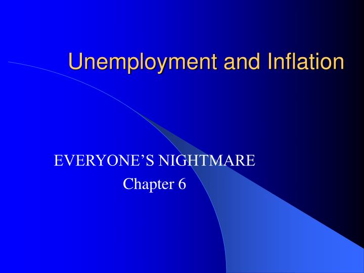 unemployment and inflation n.