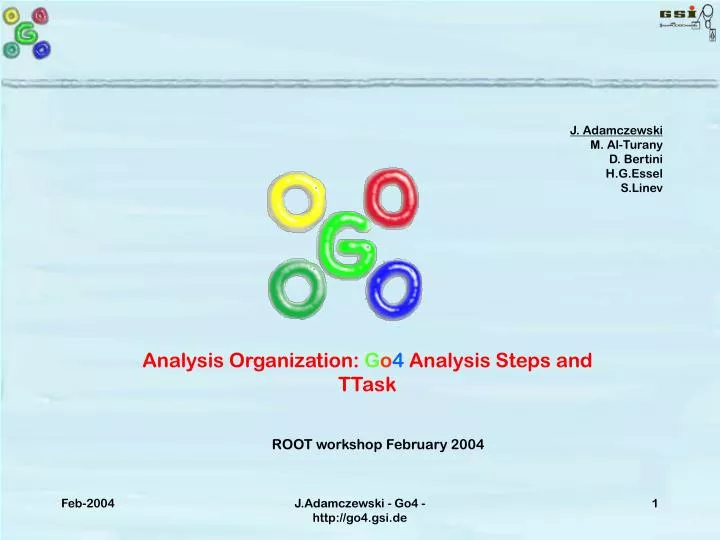 analysis organization g o 4 analysis steps and ttask n.