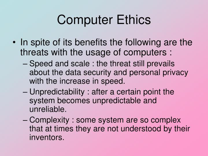 computer ethics computer ethics