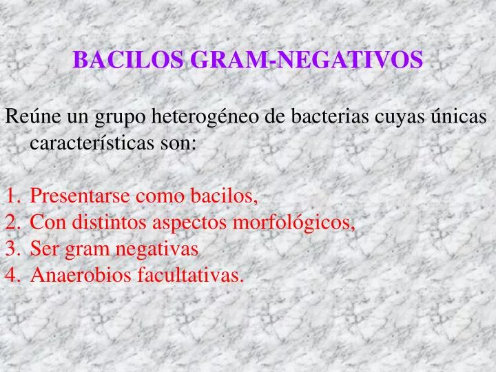 PPT - BACILOS GRAM - NEGATIVOS PowerPoint Presentation, free download -  ID:783009