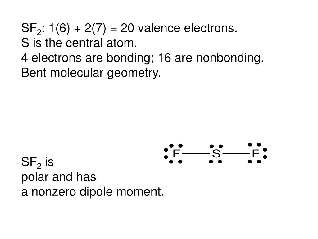 lewis dot structure for sf2