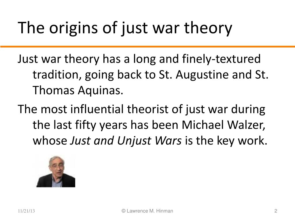 essay on just war theory