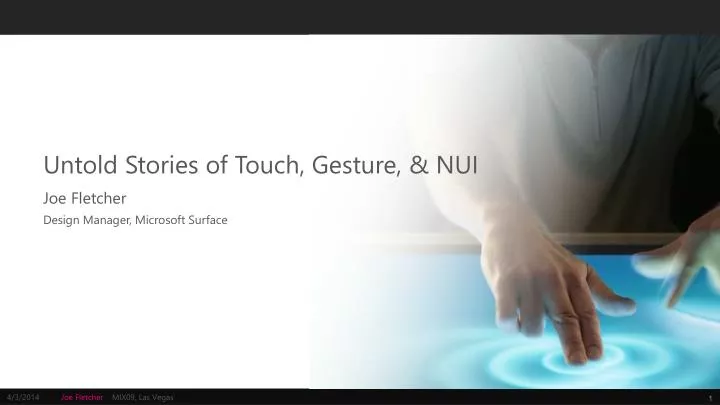 untold stories of touch gesture nui n.