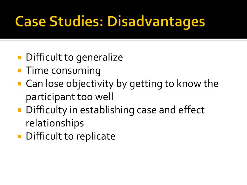 advantages and disadvantages of case study method slideshare