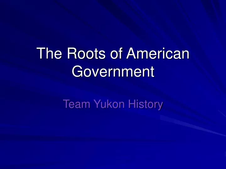 the roots of american government n.