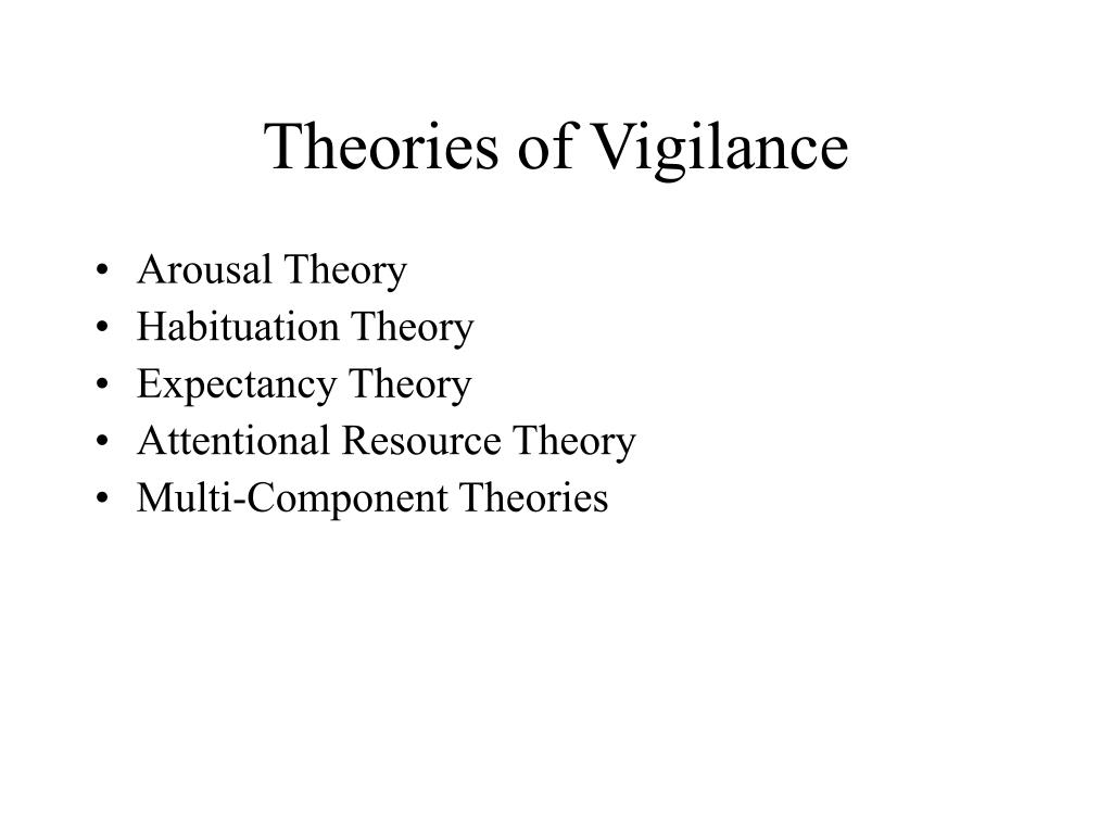vigilance hypothesis psychology