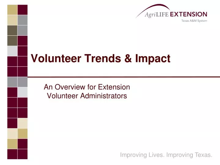 PPT Volunteer Trends & Impact PowerPoint Presentation, free download