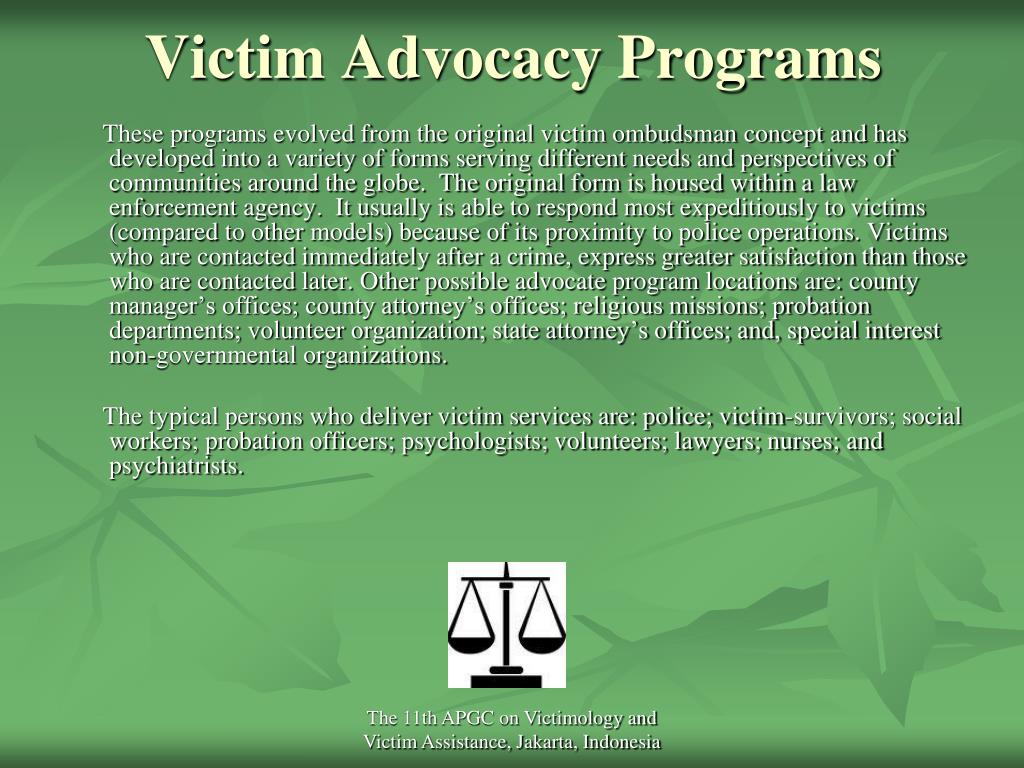 Victim advocacy jobs collection governmentaljurisdictions