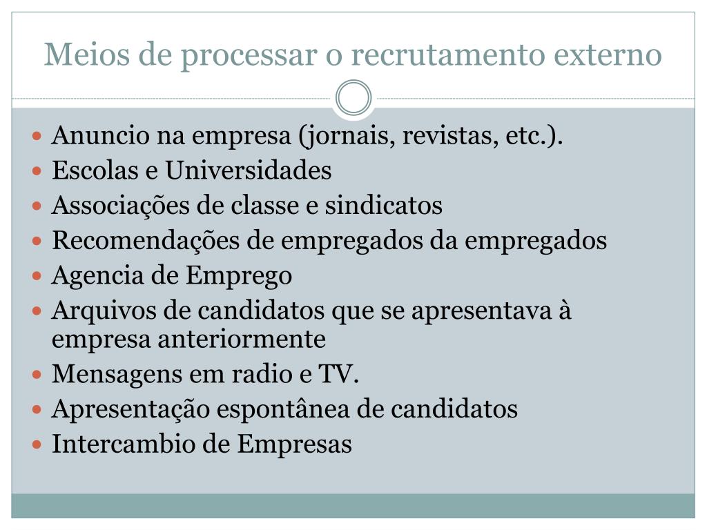 PPT - Recrutamento e Seleção PowerPoint Presentation, free download -  ID:784714