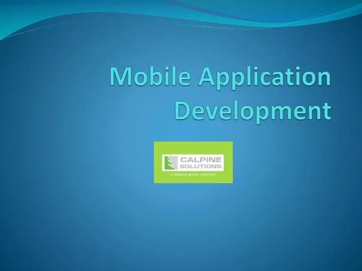 mobile application development n.