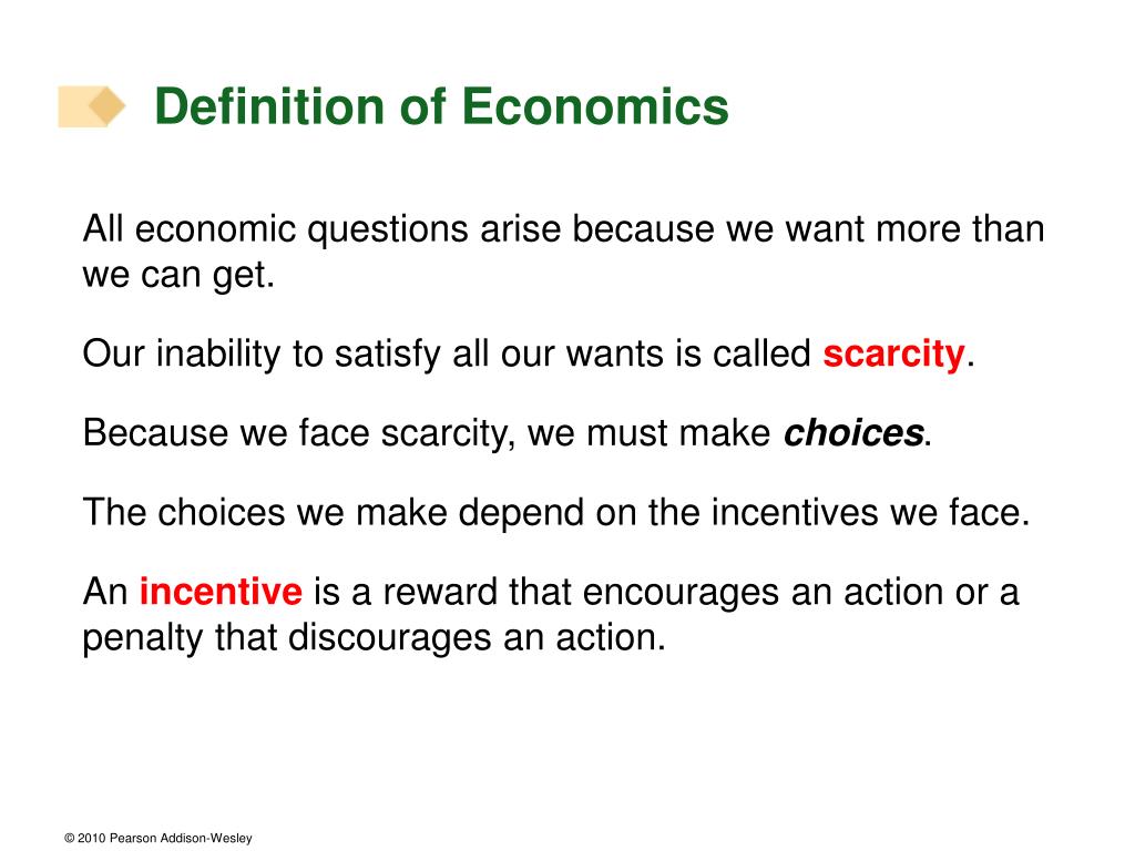 assignment of economics definition
