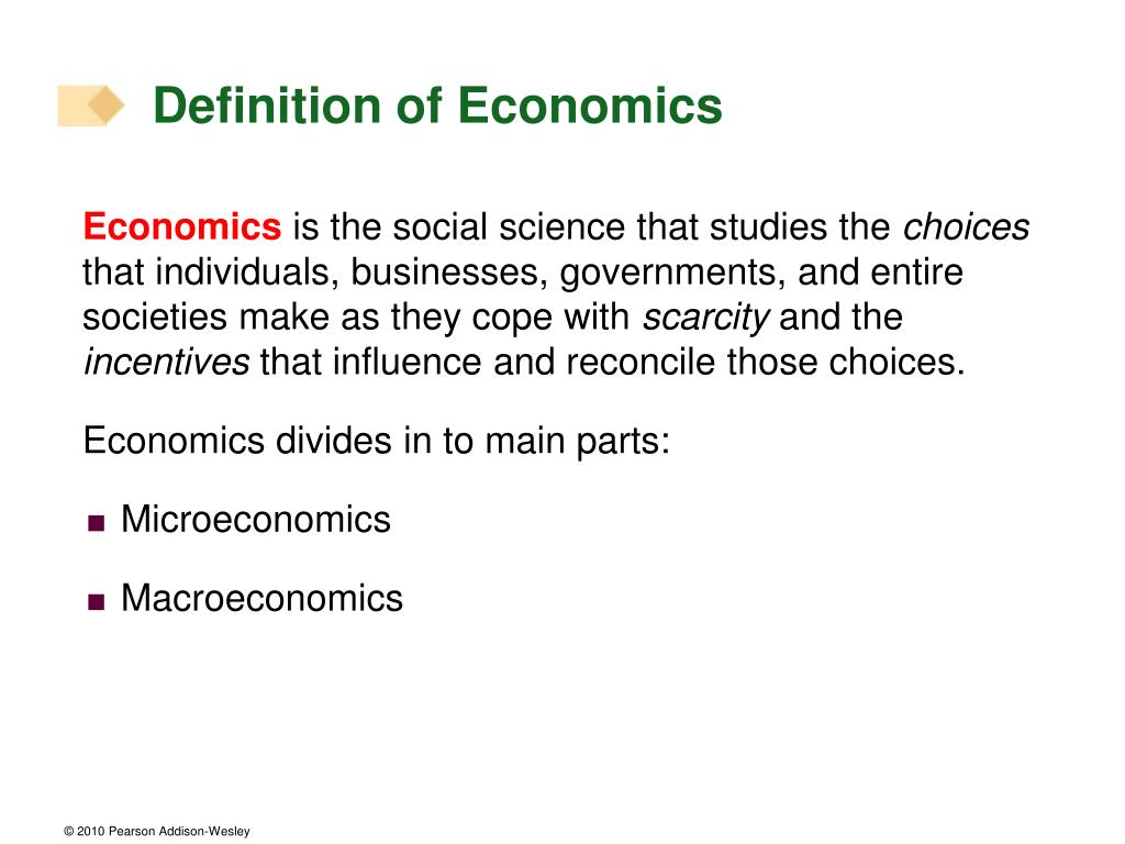 definition of economics essay